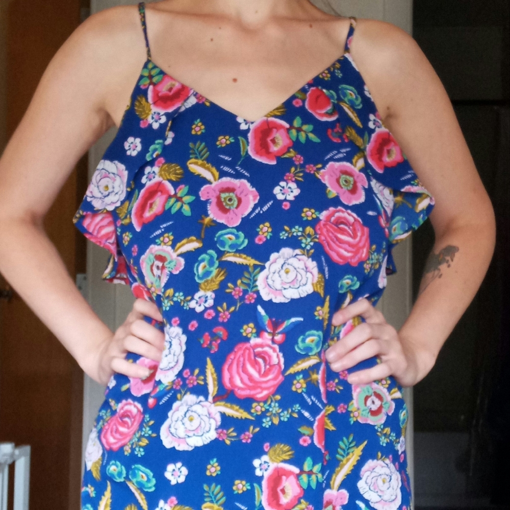 Monteau Los Angeles floral blouse